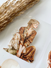 Cottage Bloom and Romantic Farmhouse KISSCUT  Sample  2.5 meter