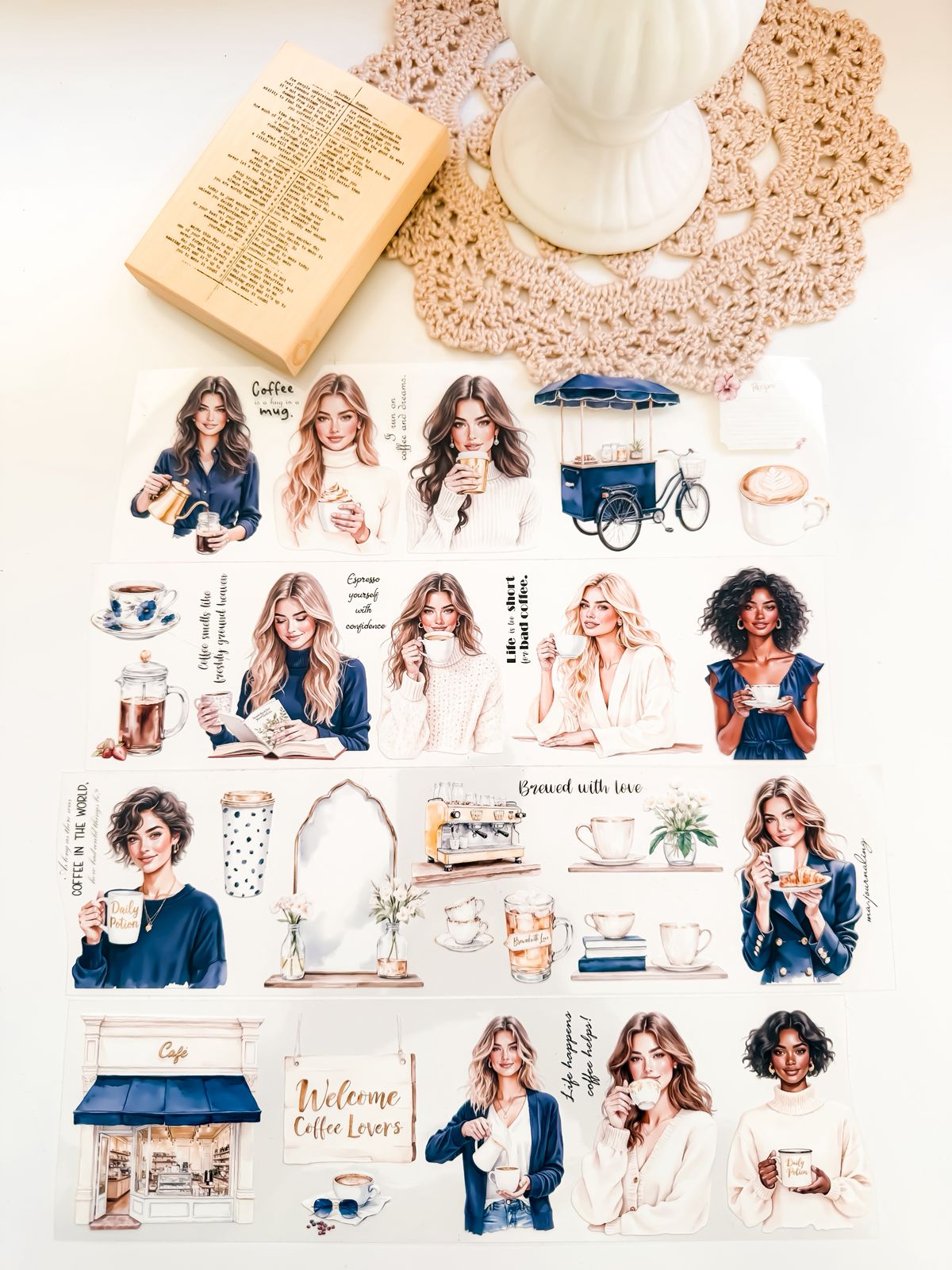 Ma.Journaling  Coffee and Cream 3D Pet sample