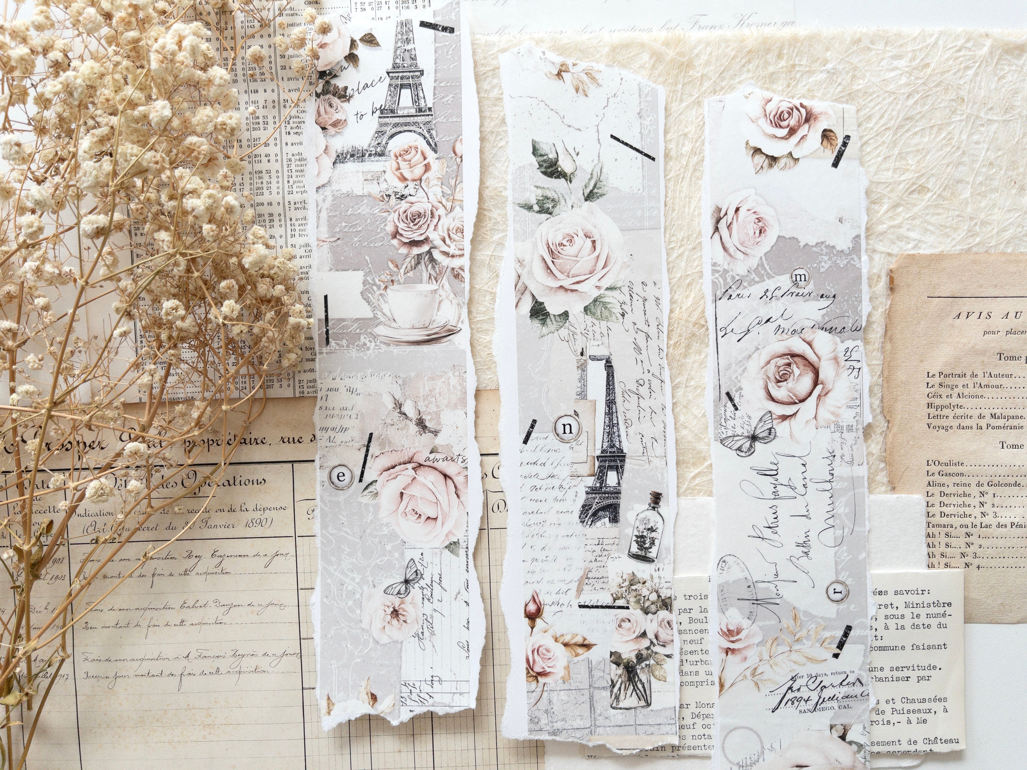 Crea with Gaby - French romance 1 rose PAPER - ROL