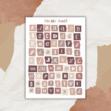 Studio by Lea - sticker  Mauve Scraps Alphabet