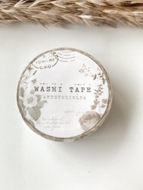 Washitape Vintage Flower - Studio Art by Lea