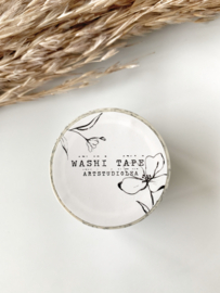 Washi tape Studio Lea -   Black and white floral ephemera