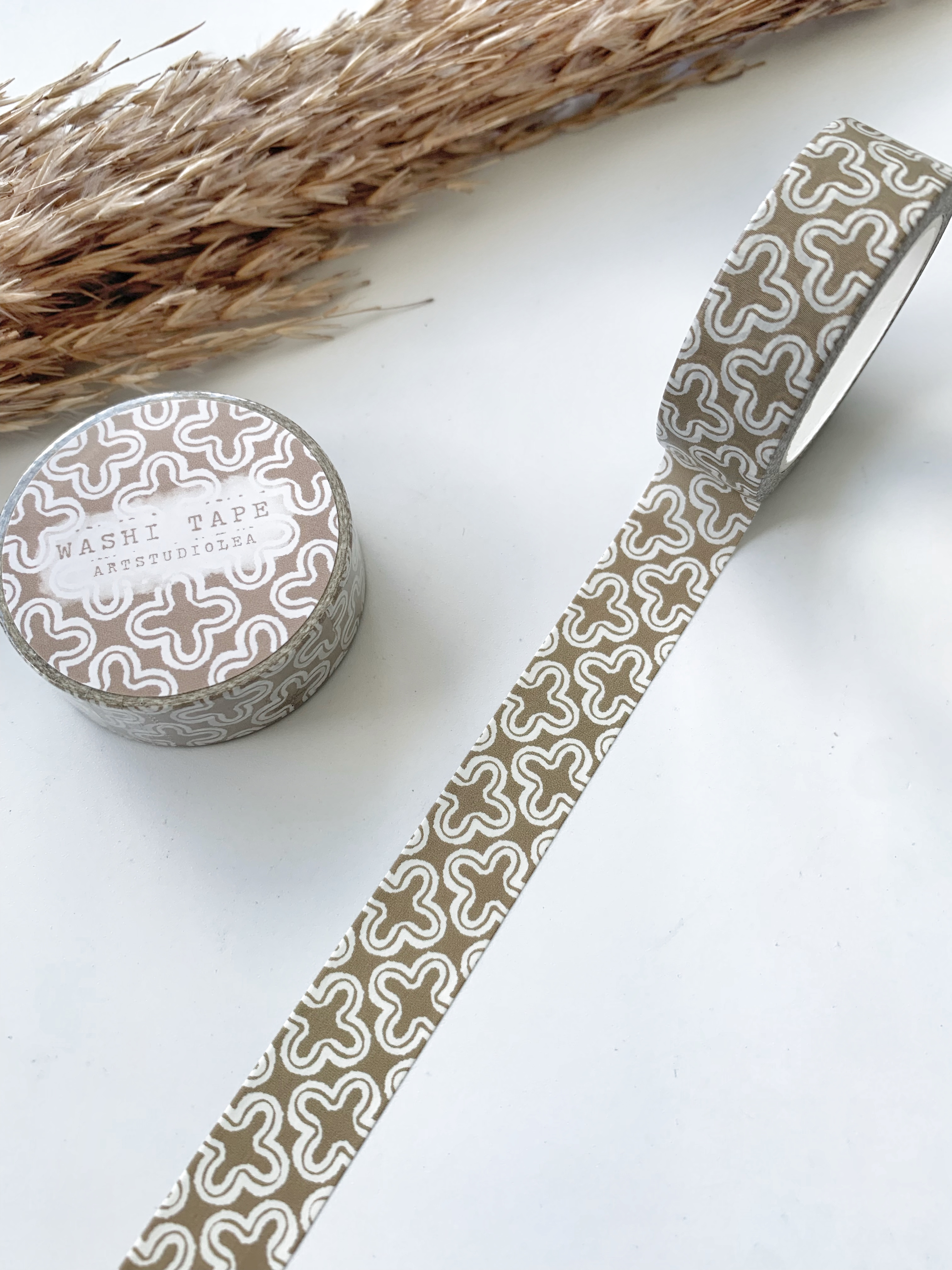 Washi tape Studio Lea - Cross Patterned BROWN