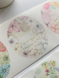 Papier Tape  Flower Scroll Special Edition 7 -  Sample