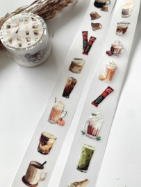 Kiss-cut Pet tape SAMPLE  Everything Coffee Katkreates