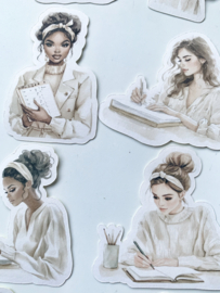Studio by Lea -  Beige Planner Girls stickers