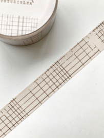 Washi tape Studio Lea - Vintage Grid Beige