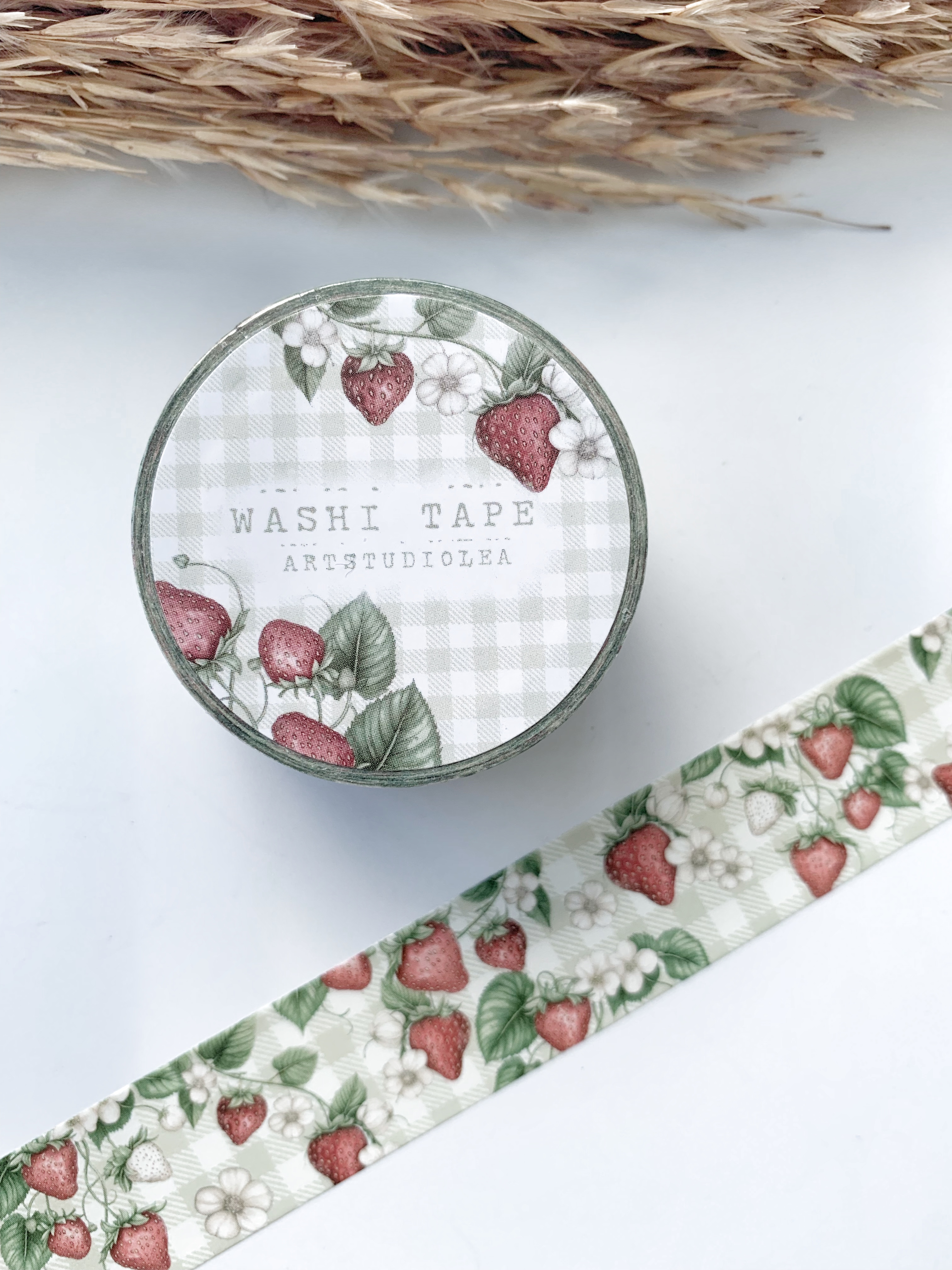 Washi tape Studio Lea - Strawberry gingham
