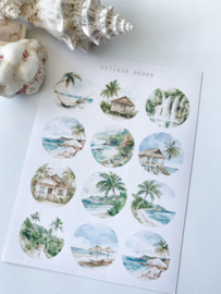 Studio by Lea - stickervel  Rondjes Holiday 2  klein