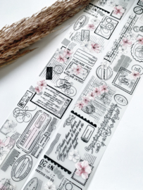 Pet tape Pink & Silver Voyage  sample