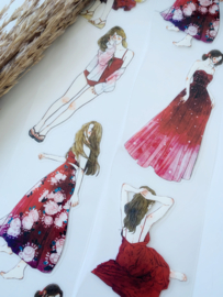 pre-cut Pet tape SAMPLE  DING.DING 42C ROOD