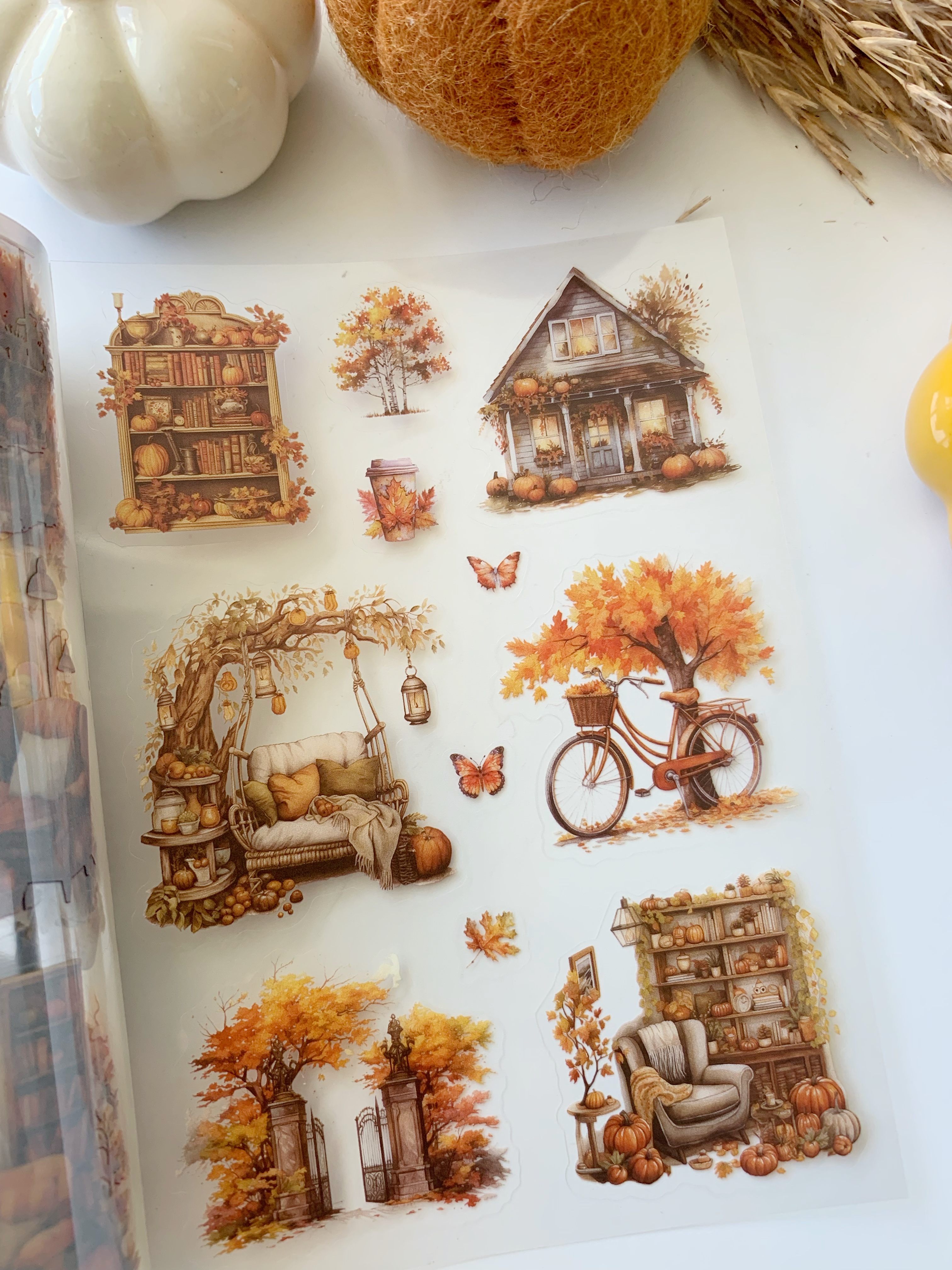 Pet tape Sicker boekje  Herfst