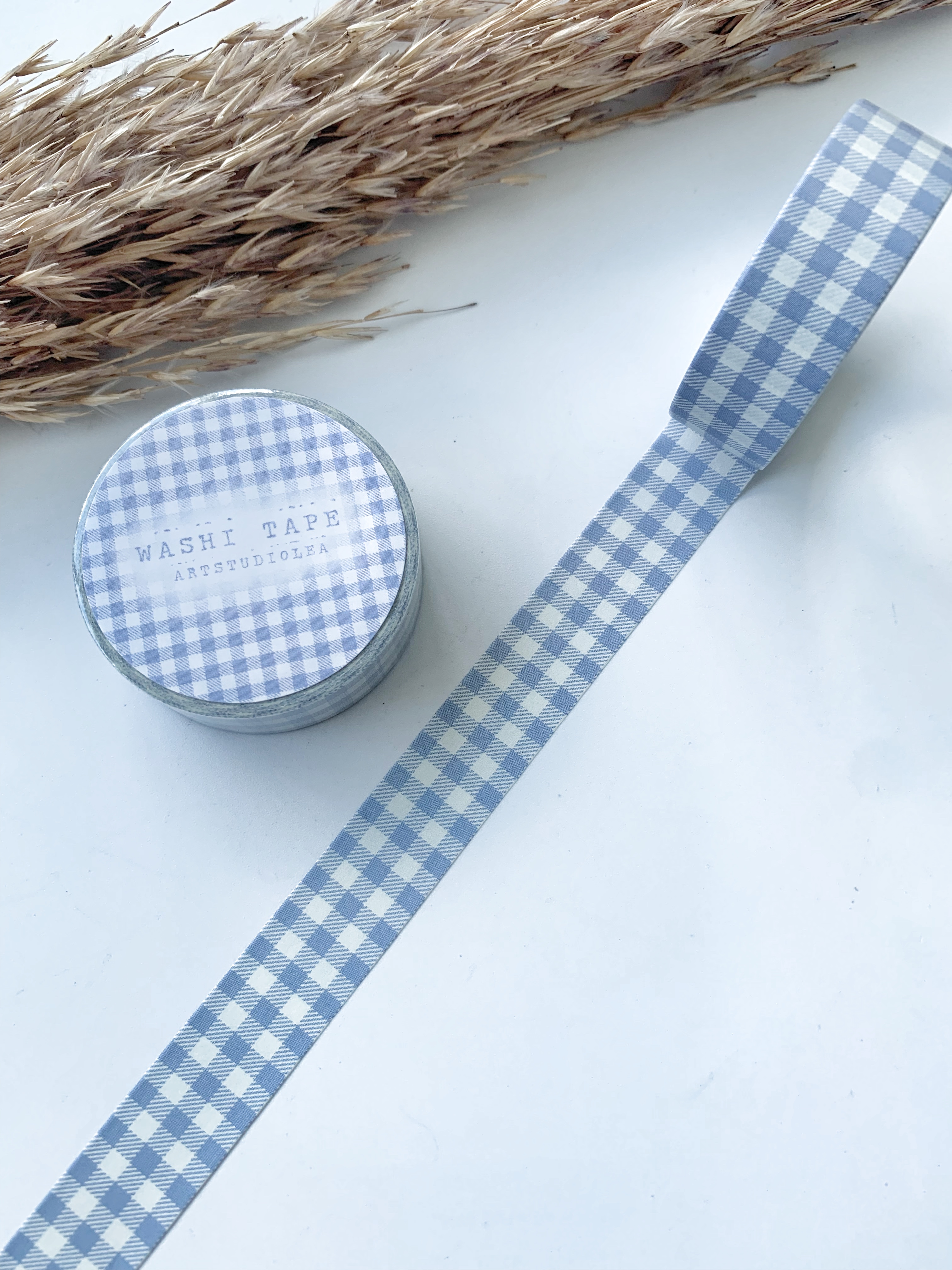 Washi tape Studio Lea - Summer gingham grid BLUE