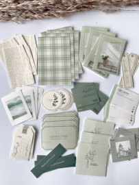 Mindwave Paper Bundle - Collage stickers Green
