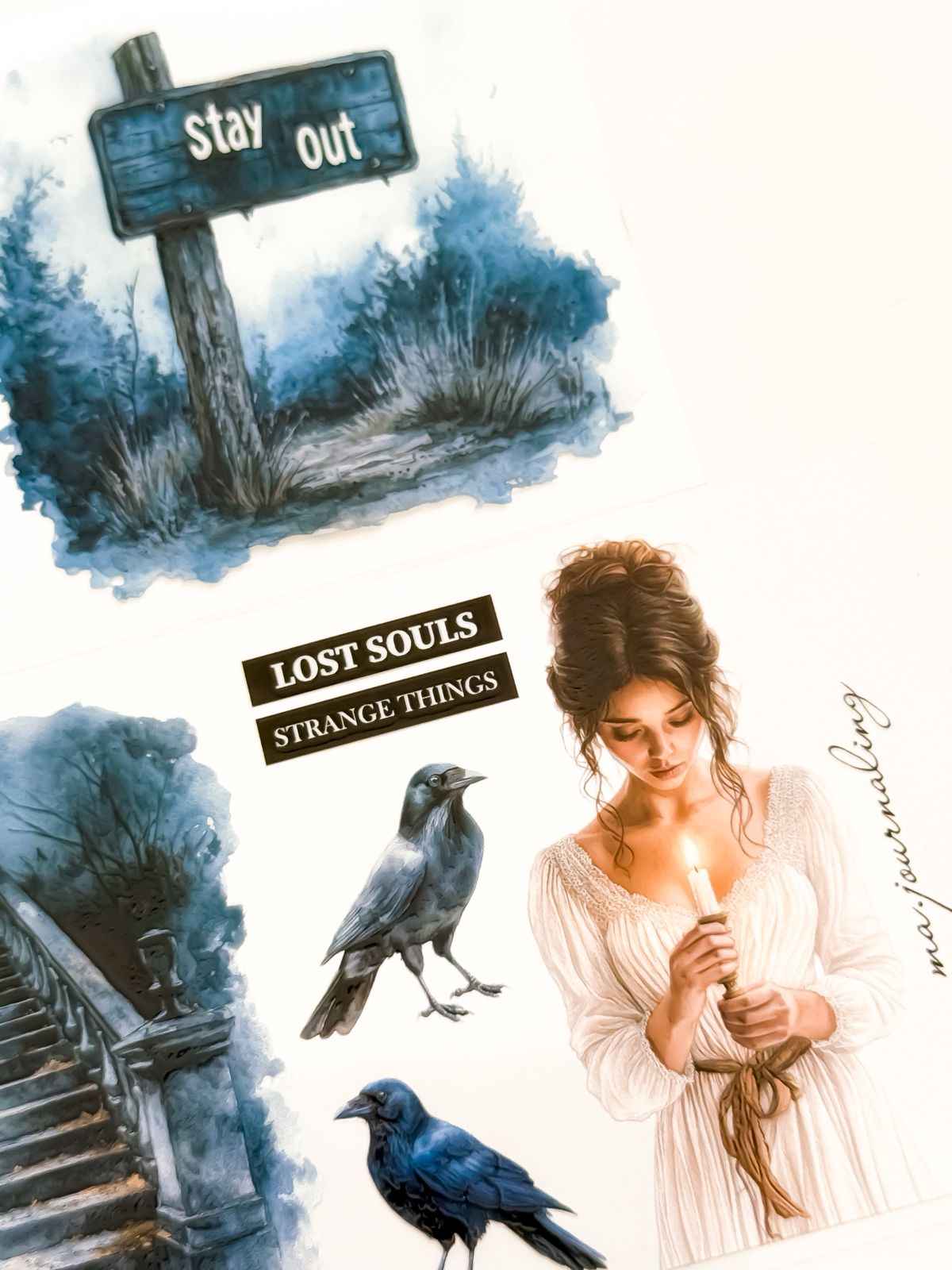 Ma.Journaling  Dark Night 3D Pet sample