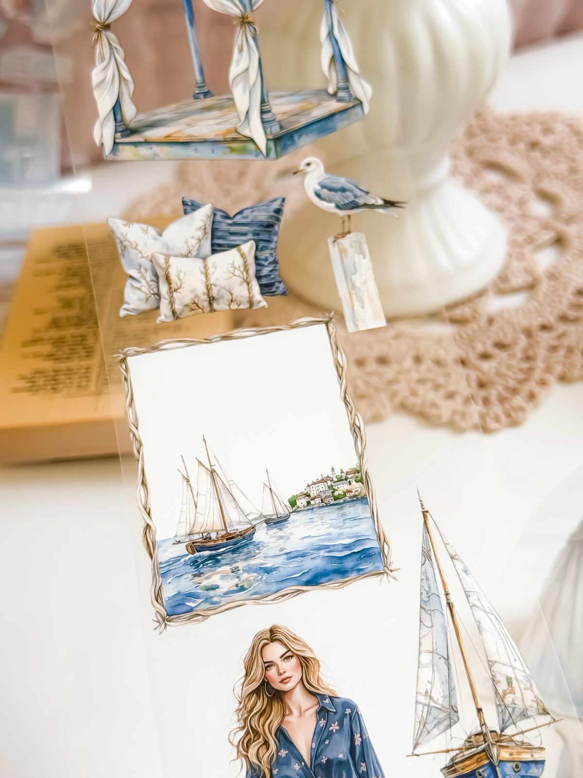 Ma.Journaling  Coastal Village 3D Pet sample