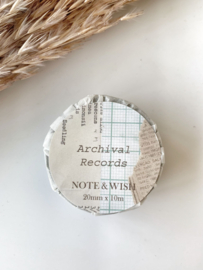Archival Records - Note and Wish