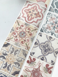 Washi tape Mediterrane Tegels sample