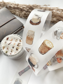 Kiss-cut Pet tape SAMPLE  Everything Coffee Katkreates