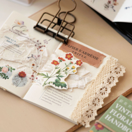 MU Stickerboekje Vintage Floral Handbook