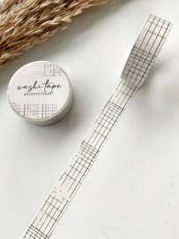 Washi tape Studio Lea - Vintage Grid Black