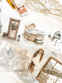 Ma.Journaling  Winter Cabin  Pet sample
