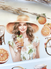 Santorini summer vacation  Sample 2.5 meter