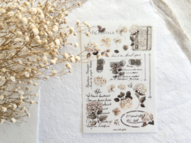 Crea wiht Gaby - Rub-on sticker- Vintage Deco