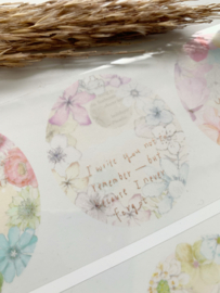Glossy Pet Tape  Flower Scroll Special Edition 7  -  Sample