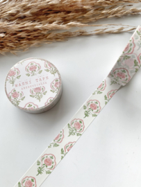 Washi tape Studio Lea - Rose Pattern ROND