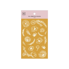 Gold Foil Flowers no. 03