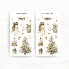 Crea wiht Gaby - Deco sticker - Vintage Christmas Wishes no 3