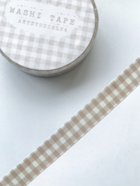 Washi tape Studio Lea - Thin soft colored gingham Pink