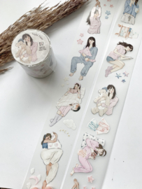 Kiss-cut Pet tape SAMPLE  Night Time Katkreates