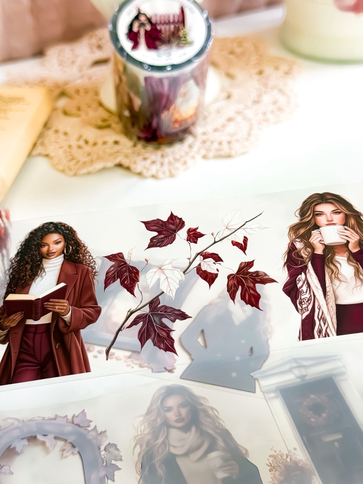 Ma.Journaling  Amazing Burgundy 3D Pet sample