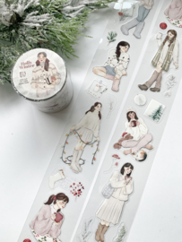 Kiss-cut Pet tape ROL  Holly Winter Katkreates