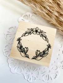 Stempel Bloemen Krans