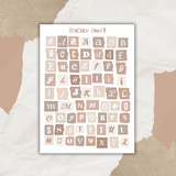 Studio by Lea - sticker  Neutral Scraps Alphabet