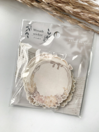 Mindwave Stickerpakketje Wreath Flake Beige