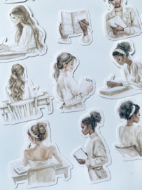 Studio by Lea -  Beige Planner Girls stickers