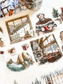 Ma.Journaling  Winter Cabin  Pet sample