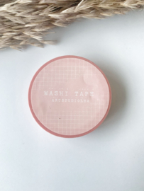 Studio By Lea - washitape Soft Pink Grid