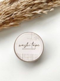 Washi tape Studio Lea - Vintage Grid Beige