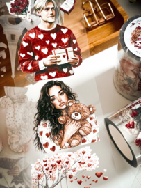 Ma.Journaling   Valentine Red  3D Pet sample