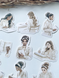 Studio by Lea -  Beige Planner Girls stickers