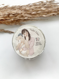 Kiss-cut Pet tape ROL  Night Time  Katkreates