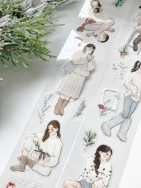 Kiss-cut Pet tape ROL  Holly Winter Katkreates