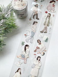 Kiss-cut Pet tape SAMPLE  Holly Winter Katkreates