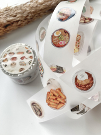 Kiss-cut Pet tape SAMPLE  Asian Food Katkreates