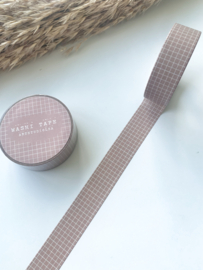 Washi tape Studio Lea - Vintage oud roze grid